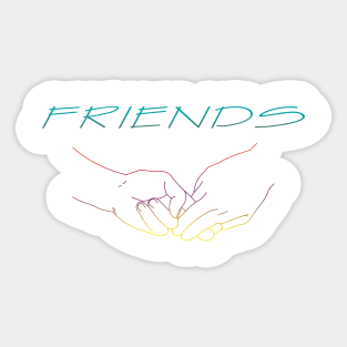 Friends - Rainbow Sticker
